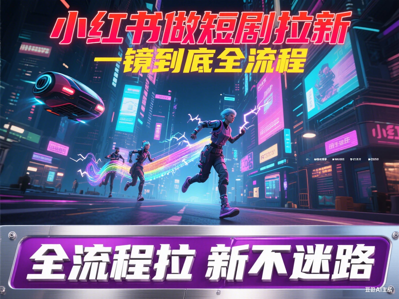 【精】小红书做短剧拉新 一镜到底全流程-创客之家