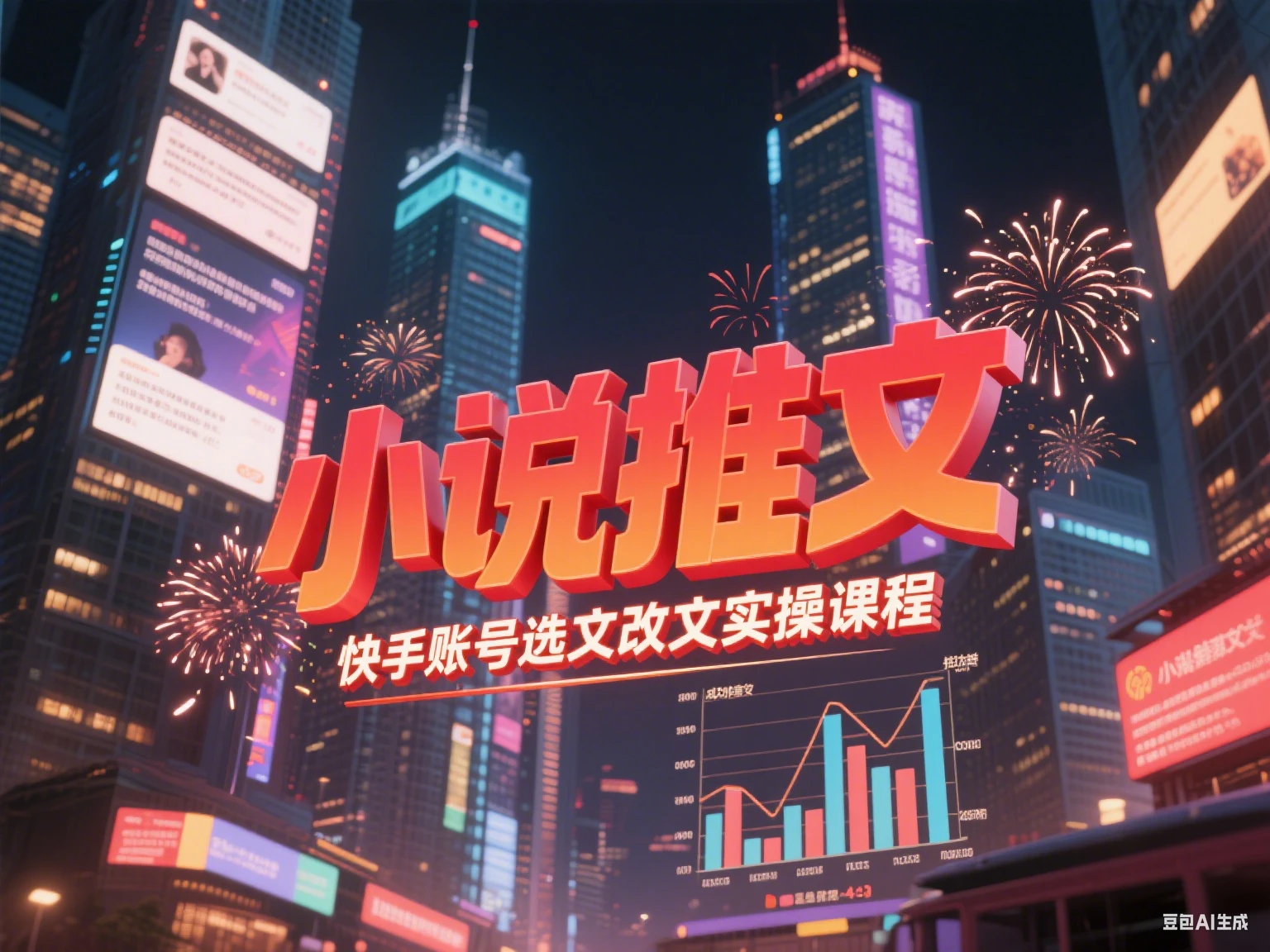 【精】小说推文 快手账号选文改文实操课程-创客之家