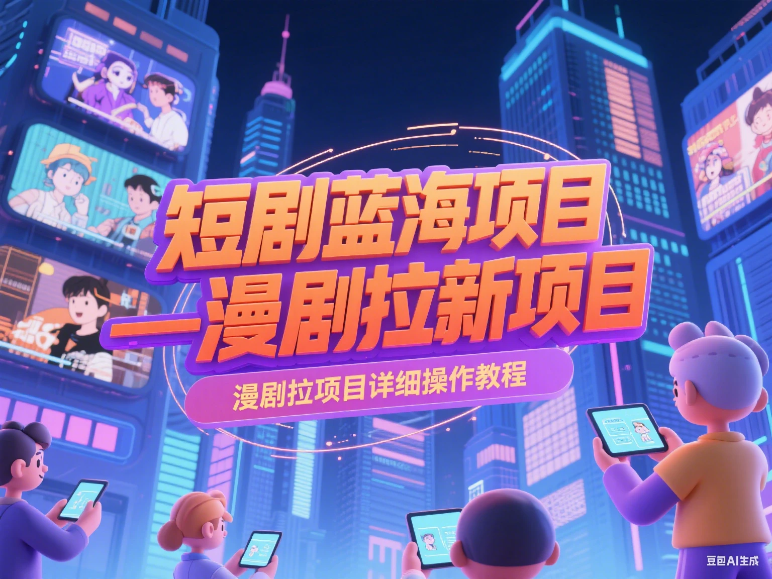 【精】短剧蓝海项目—漫剧拉新项目详细操作教程-创客之家