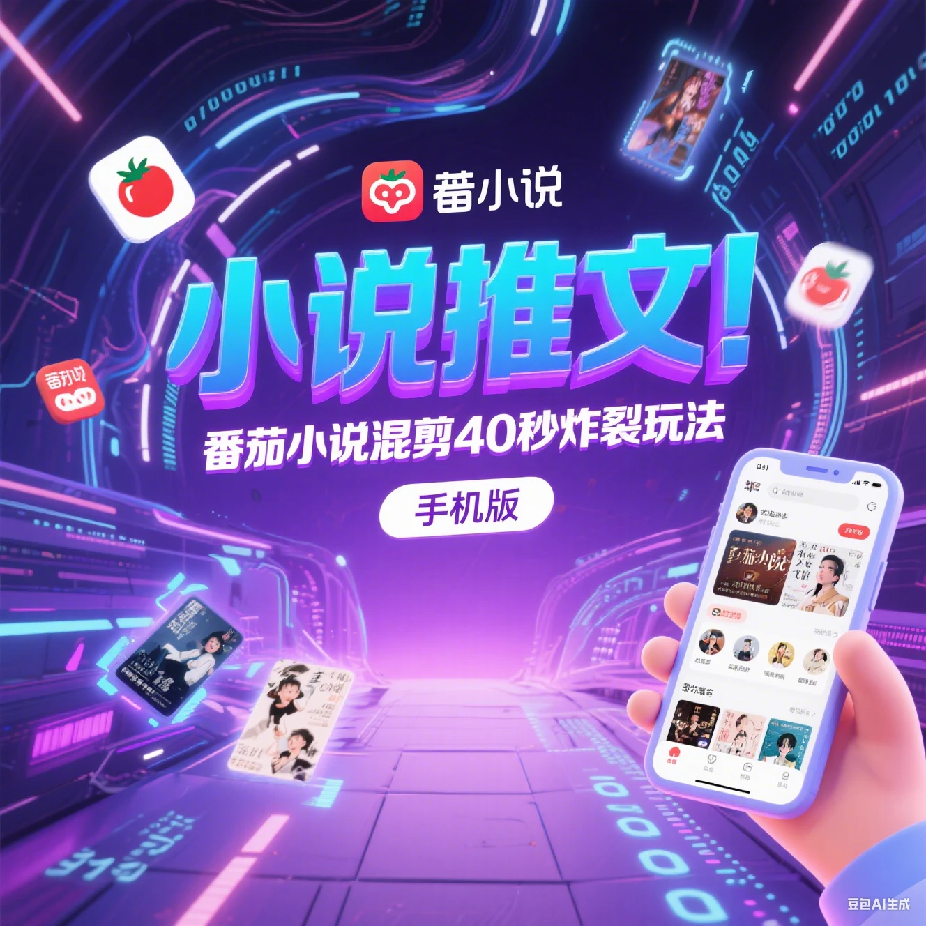 【精】小说推文 番茄小说混剪40秒炸裂玩法 手机版-创客之家