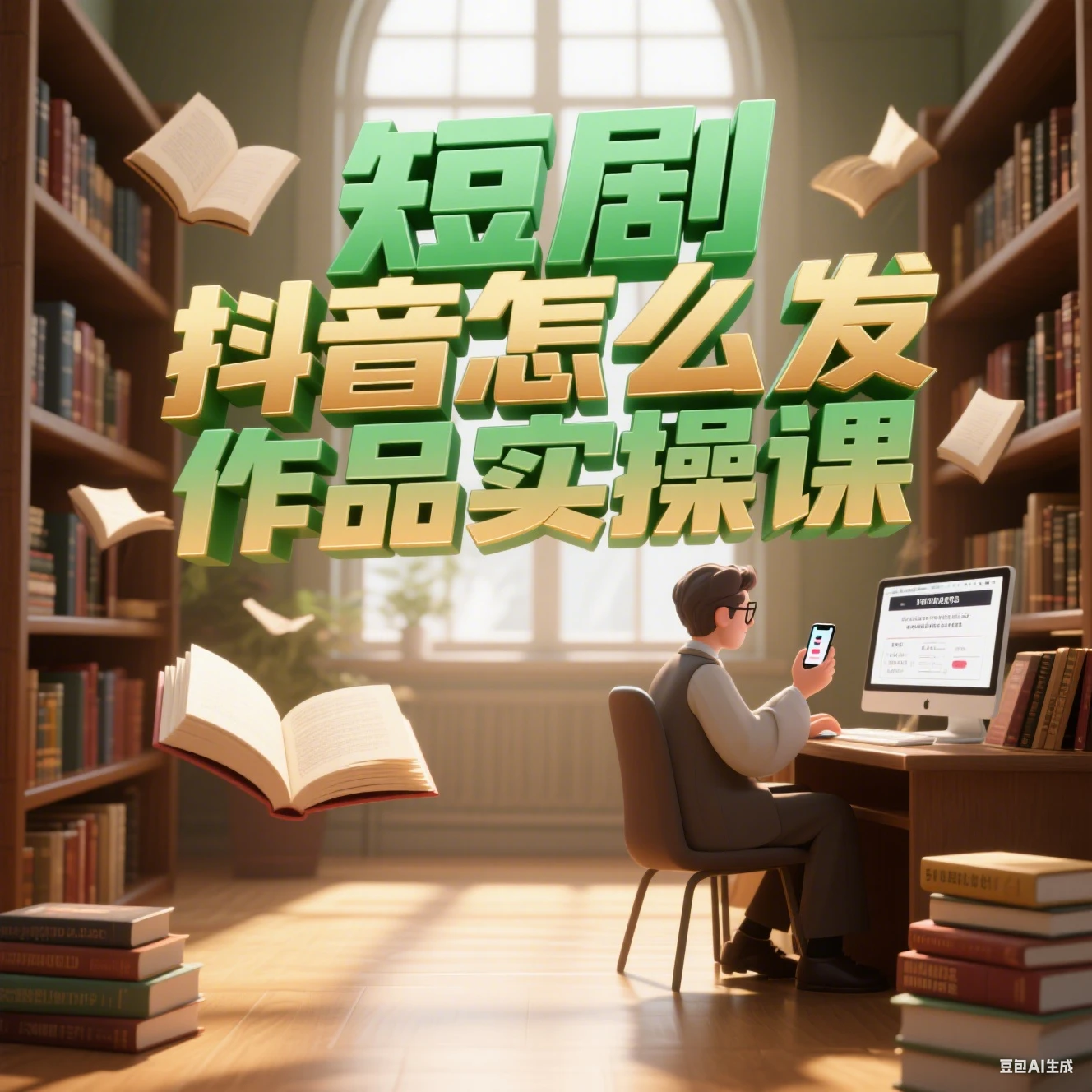 短剧 抖音怎么发作品实操课-创客之家