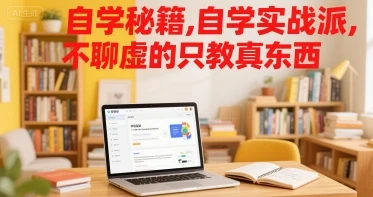 【精】自学秘籍,自学实战派,不聊虚的只教真东西-创客之家