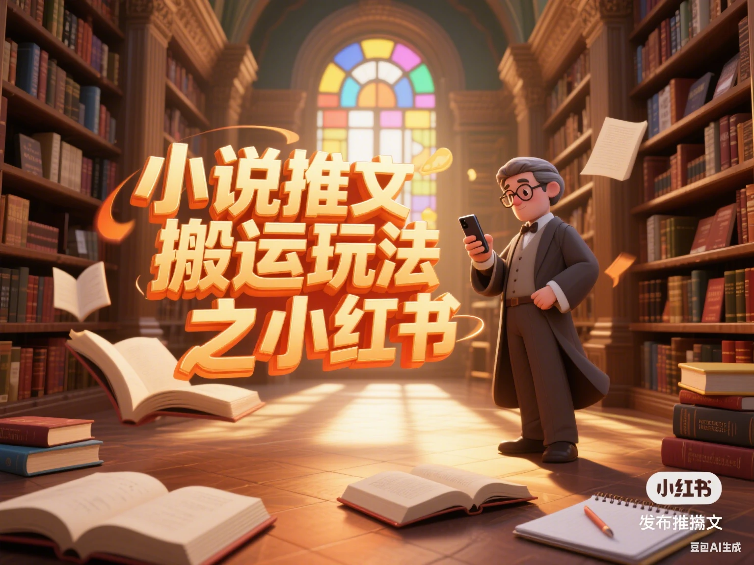 小说推文搬运玩法之小红书-创客之家