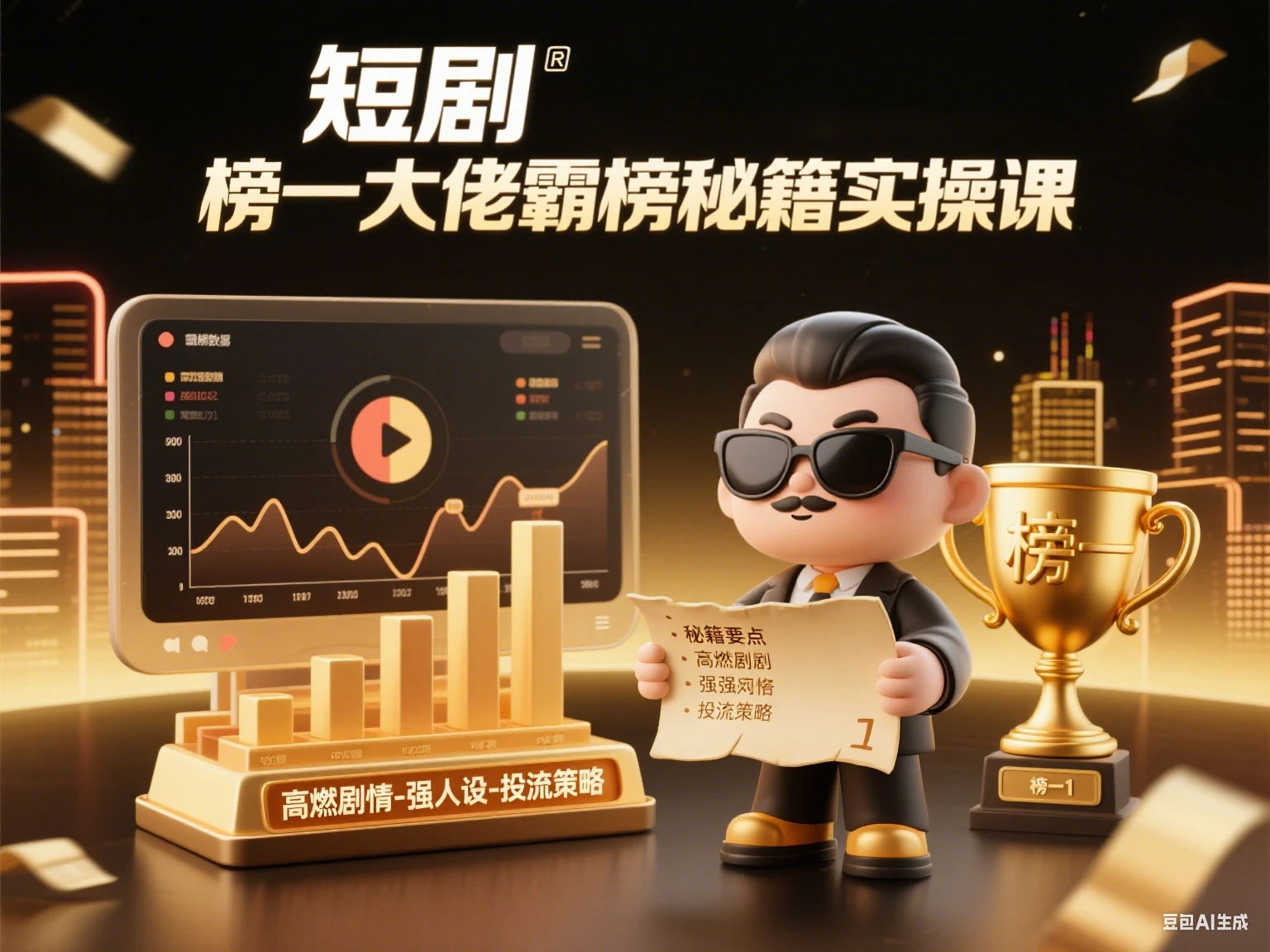 短剧 榜一大佬霸榜秘籍实操课-创客之家