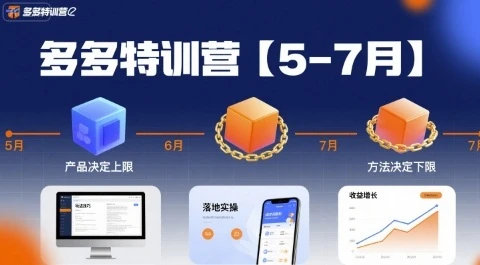 【精】多多特训营【5-7月】产品决定上限,方法决定下限,各种玩法技巧落地实操-创客之家