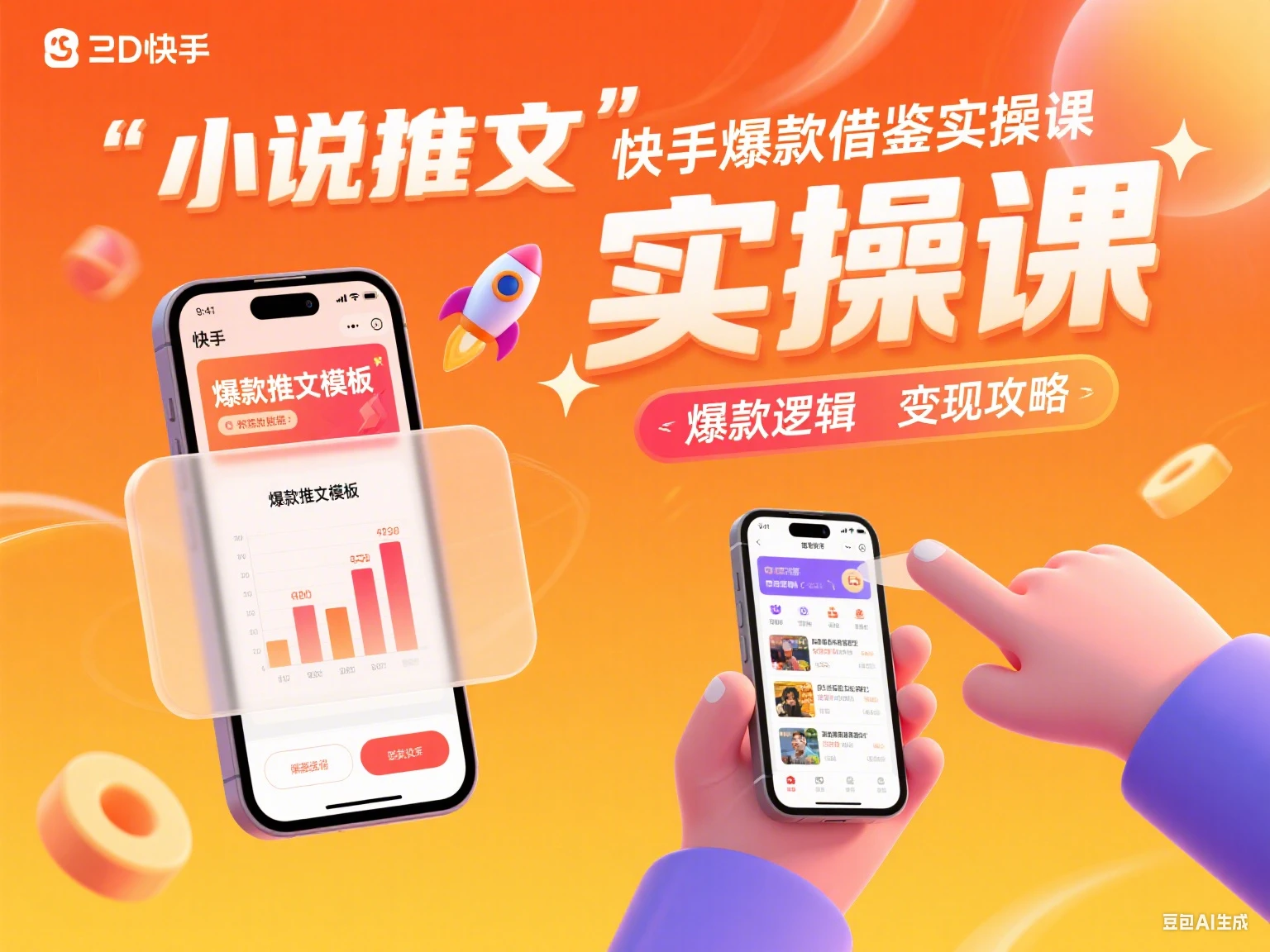 小说推文 快手爆款借鉴实操课-创客之家