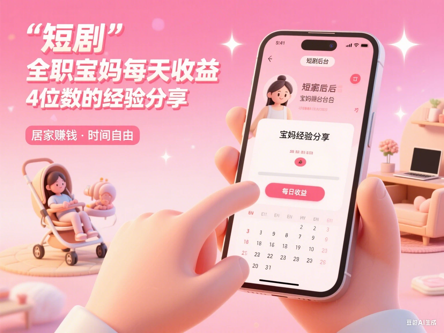 短剧 全职宝妈每天收益4位数的经验分享-创客之家
