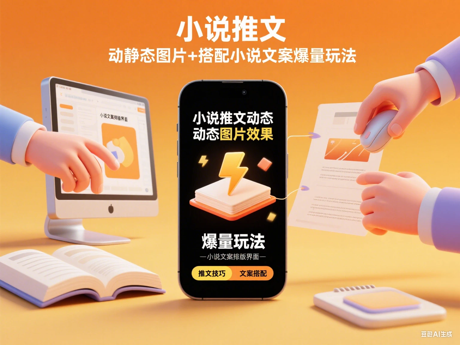 小说推文 动静态图片+搭配小说文案爆量玩法-创业猫 小说推文 动静态图片+搭配小说文案爆量玩法-创业猫