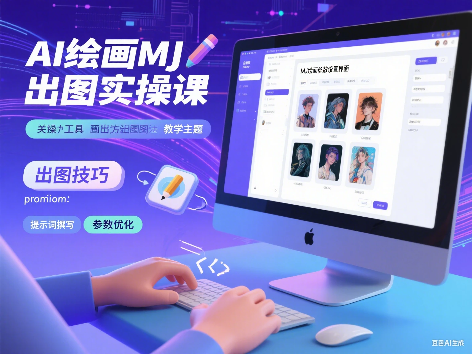【精】AI绘画MJ出图实操课-创客之家