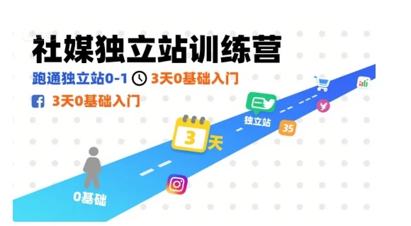 【精】社媒独立站训练营,跑通独立站0-1,3天0基础入门-创业猫 【精】社媒独立站训练营,跑通独立站0-1,3天0基础入门-创业猫