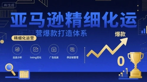【精】亚马逊精细化运营爆款打造体系,视频课+全套资料文档-创客之家