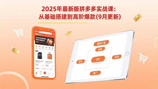 【精】2025年最新版拼多多实战课:从基础搭建到高阶爆款(9月更新-创业猫 【精】2025年最新版拼多多实战课:从基础搭建到高阶爆款(9月更新-创业猫