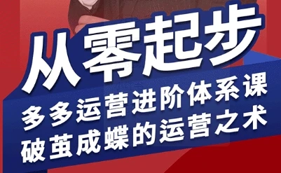 【精】拼多多运营进阶系统课,从零起步,多多运营进阶体系课,破茧成蝶的运营之术(更新9月)-创客之家