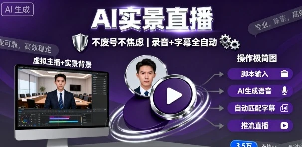 【精】宝子哥9月20日线下课,AI实景直播,不废号不焦虑(录音+字幕)-创客之家