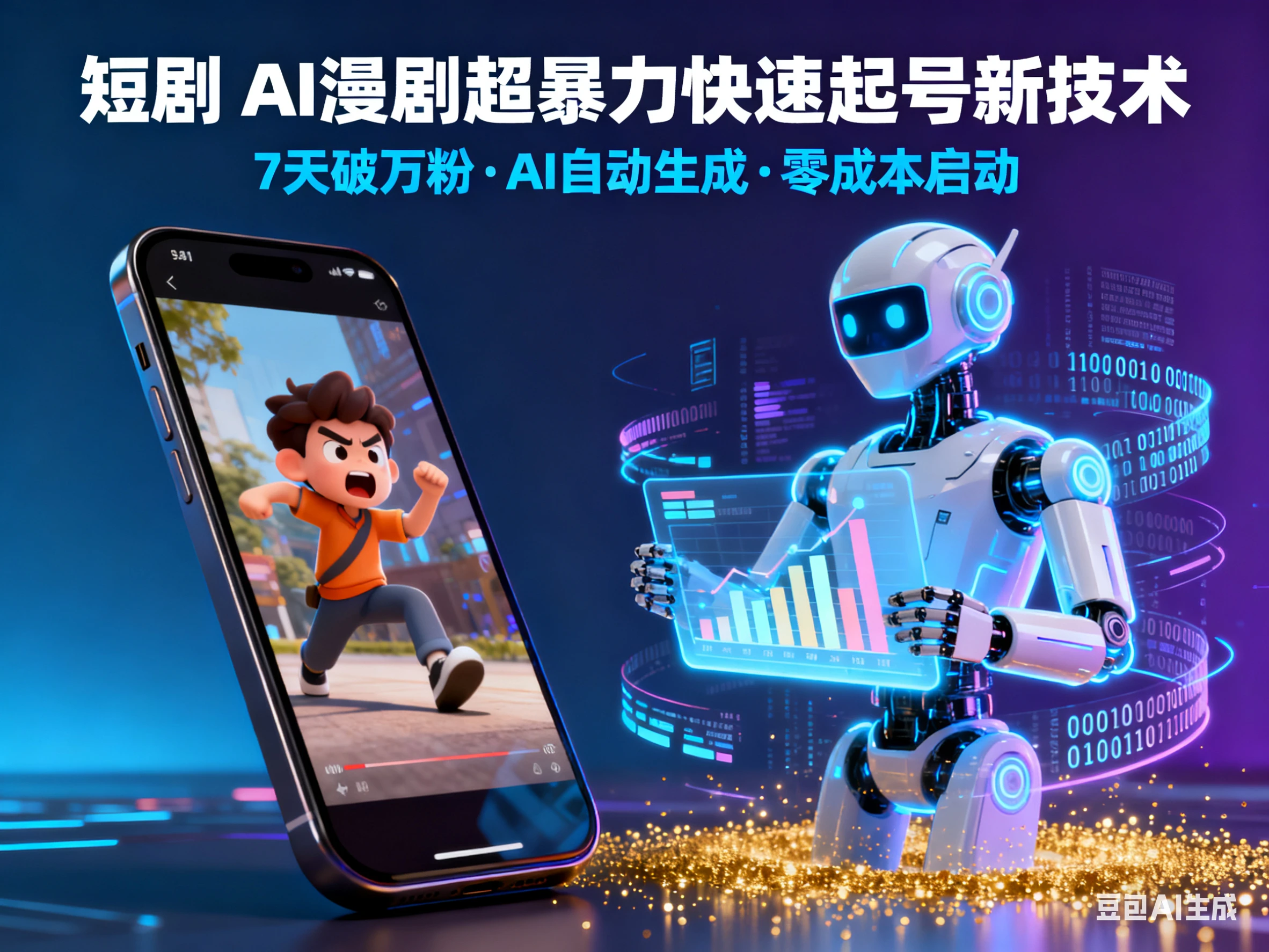 短剧 AI漫剧超暴力快速起号新技术-创客之家