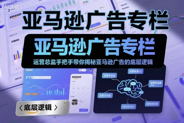 【精】亚马逊广告专栏:运营总监手把手带你揭秘亚马逊广告的底层逻辑-创客之家