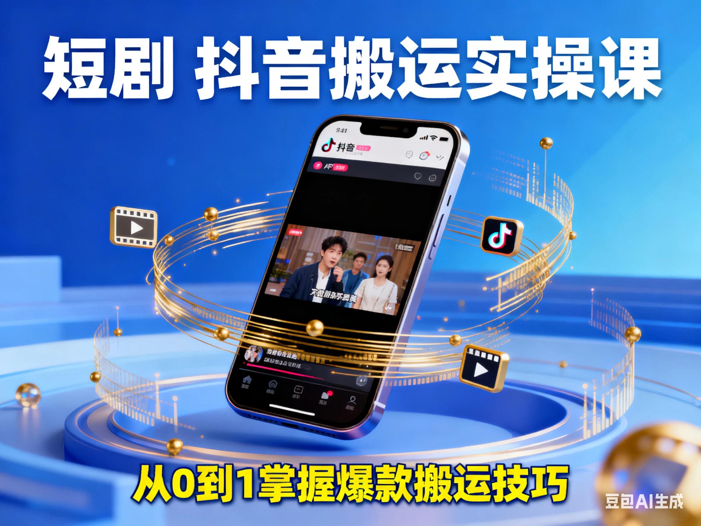 短剧 抖音搬运实操课-创客之家