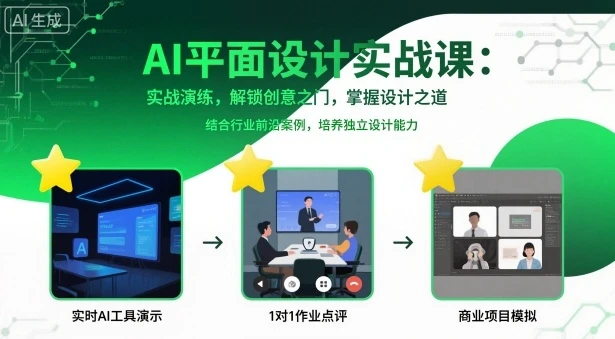【精】AI平面设计实战课,实战演练,解锁创意之门,掌握设计之道-创客之家