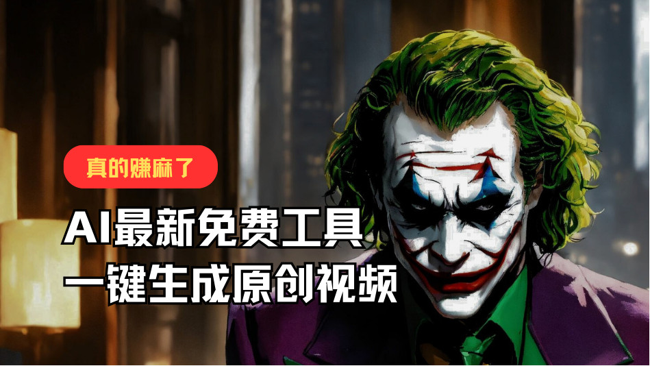 最新免费AI工具,一键生成原创视频,佛系搬运,轻松月入10000+!-创客之家