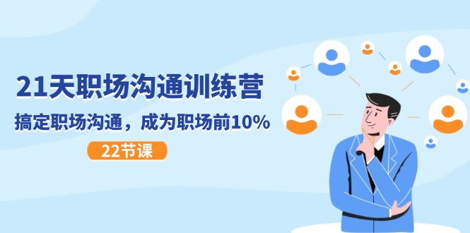 21天职场沟通特训营,搞定职场沟通,成为职场前10%(22节)-创客之家