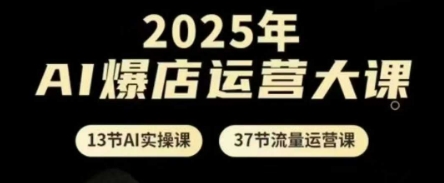 2025年AI爆店运营大课,13节AI实操课+37节流量运营课-创客之家