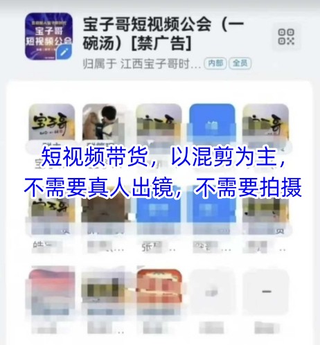 宝子哥头部团队短视频带货,以混剪为主,不需要真人出镜,不需要拍摄-创客之家