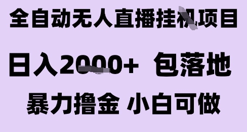 最新全自动抖音无人直播挂G项目，日入2k+ 包落地暴力撸金，小白可做【揭秘】-创客之家