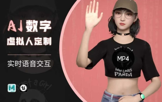 Ai数字人虚拟(智能体)实时语音交互特训营,自行定制超写实角色AI数字人交互技术-创客之家