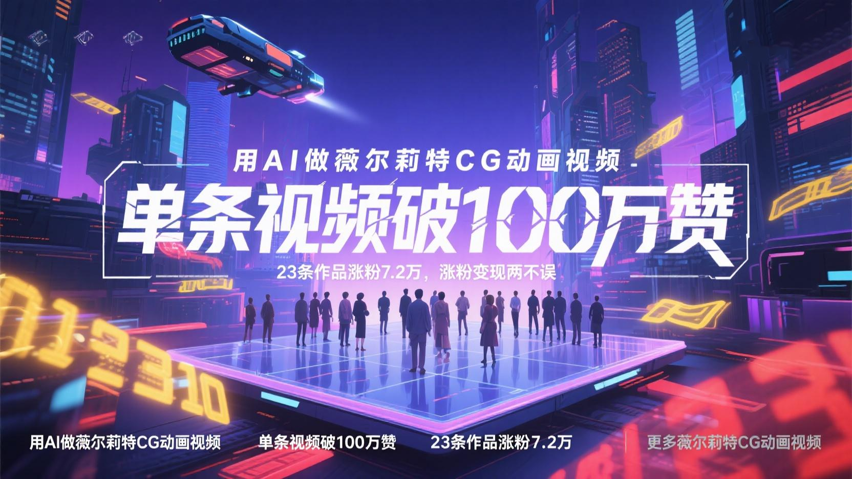 用AI做薇尔莉特CG动画视频,单条视频破100万赞,23条作品涨粉7.2万,涨粉变现两不误-创客之家