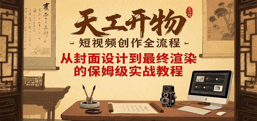 天工开物短视频创作全流程,从封面设计到最终渲染的保姆级实战教程-创客之家
