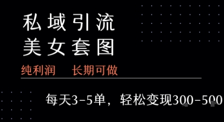 私域卖套图每天3-5单   每单利润99-2张+-创客之家