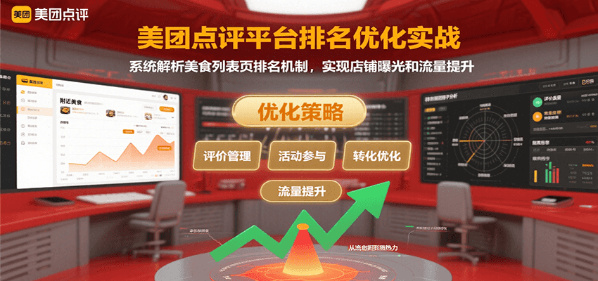 美团点评平台排名优化实战,系统解析美食列表页排名机制,实现店铺曝光和流量提升-创客之家