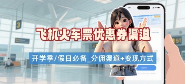 学生党必看！机票火车票优惠券申请渠道 + 项目打法，开学季节日速存-创客之家