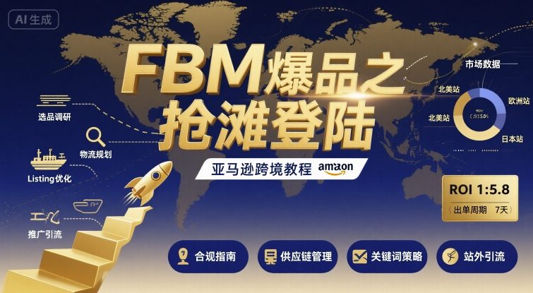 FBM爆品之抢滩登陆-亚马逊跨境教程-创客之家