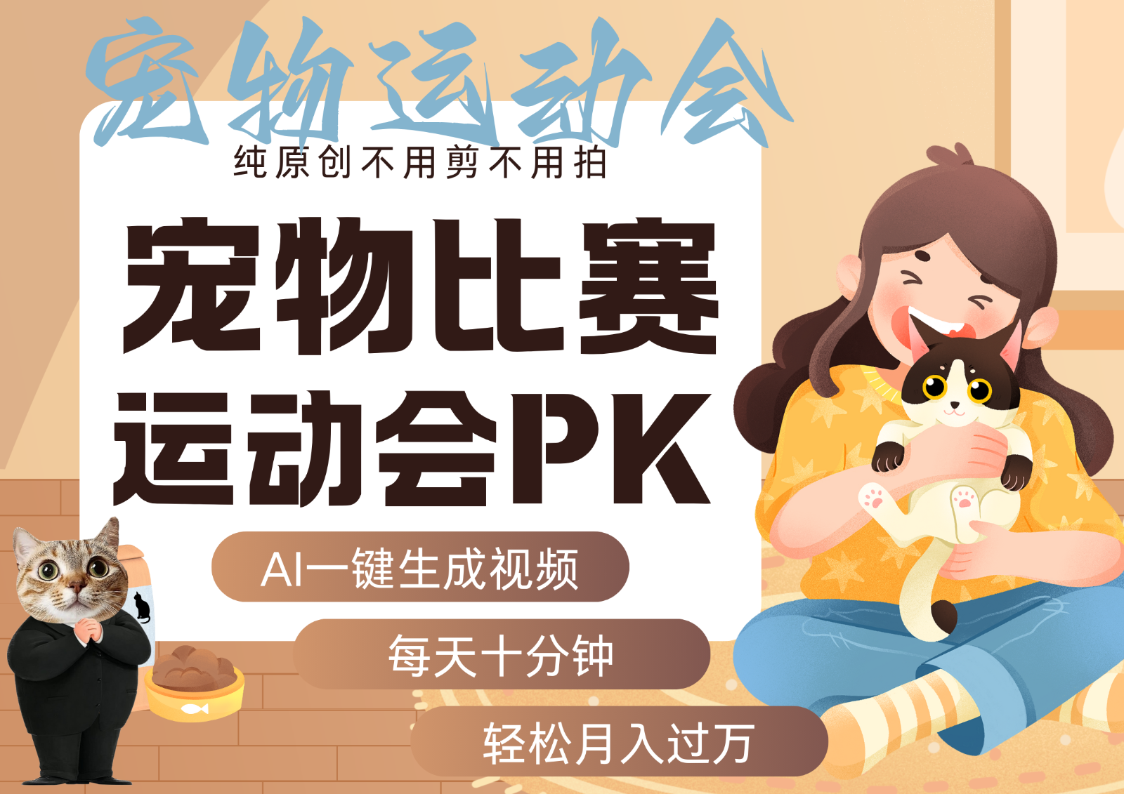 AI萌宠运动员跳水 射击 篮球 足球比赛 每天十分钟 附详细提示词文案库 代替做…-创客之家