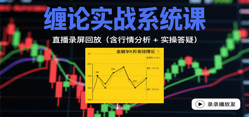 缠论实战系统课:直播录屏回放(含行情分析 + 实操答疑(更新9月)-创客之家