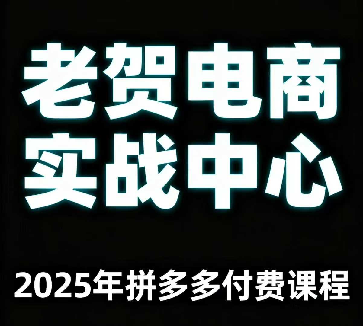 老贺电商2025年拼多多付费课程，用通俗易懂的方法告诉你多多怎么玩-创客之家