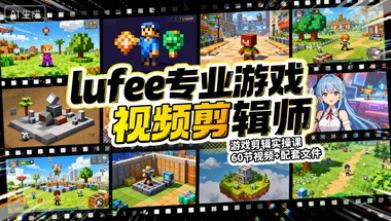 【精】lufee专业游戏视频剪辑师 游戏剪辑实操课 60节视频+配套文件-创客之家