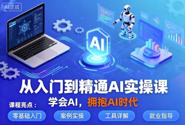 从入门到精通AI实操课,学会AI,拥抱AI时代-创客之家