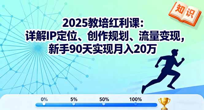 (16178期)2025教培红利课:详解IP定位、创作规划、流量变现,新手90天实现月入20万-创客之家