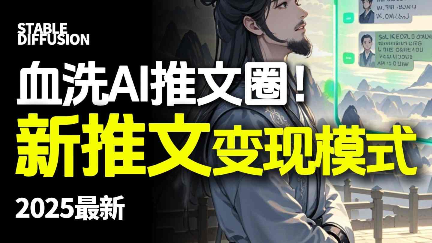 最新AI动态电影漫画小说推文,全流程实操教学,小白也能月入1W+-创客之家