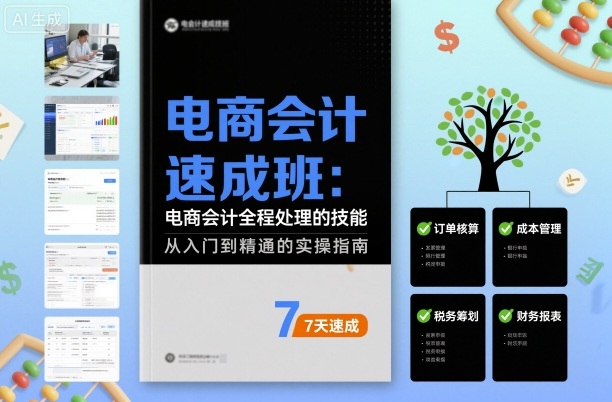 电商会计速成班,电商会计全程处理的技能-创客之家