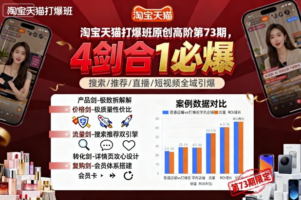 淘宝天猫打爆班原创高阶第73期,4剑合1必爆-创客之家