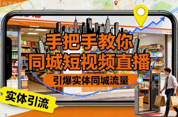 【精】手把手教你同城短视频直播,引爆实体同城流量-创客之家