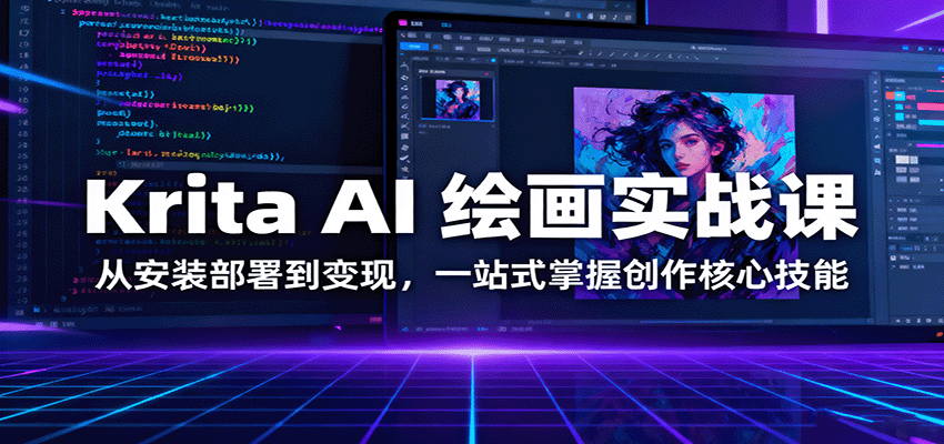 Krita AI 绘画实战课:从安装部署到变现,一站式掌握创作核心技能-创客之家
