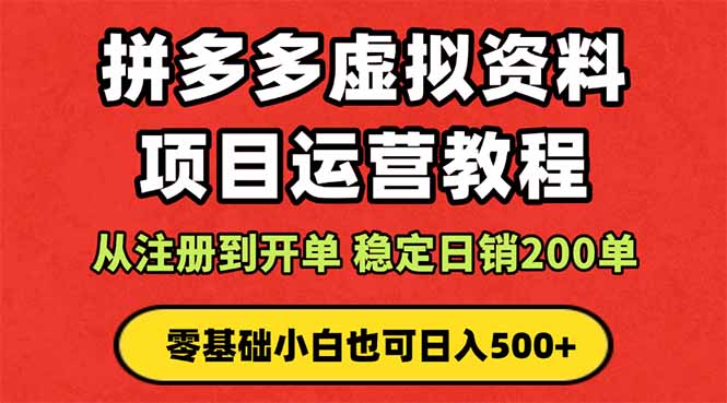 拼多多开店运营课程: 蓝海变现玩法,轻松实现睡后收入 零基础小白也可…-创客之家