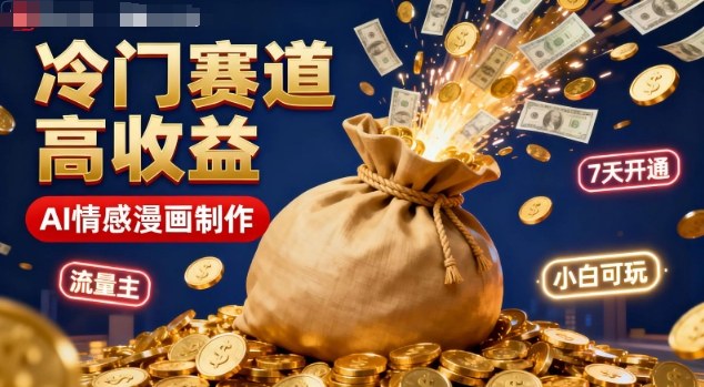 公众号冷门赛道,用AI做情感漫画,7天开通流量主,操作简单,小白可玩-创客之家