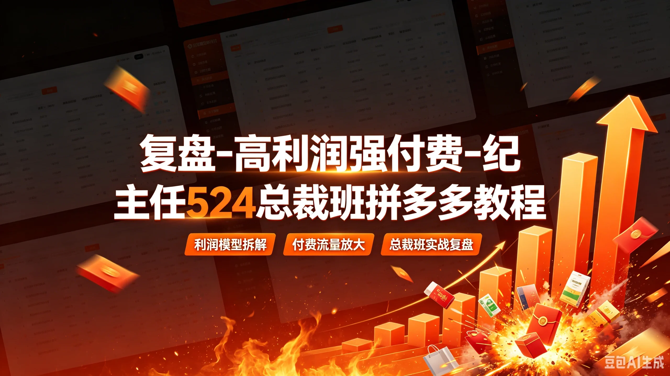 【精】复盘-高利润强付费-纪主任524总裁班拼多多教程-创客之家