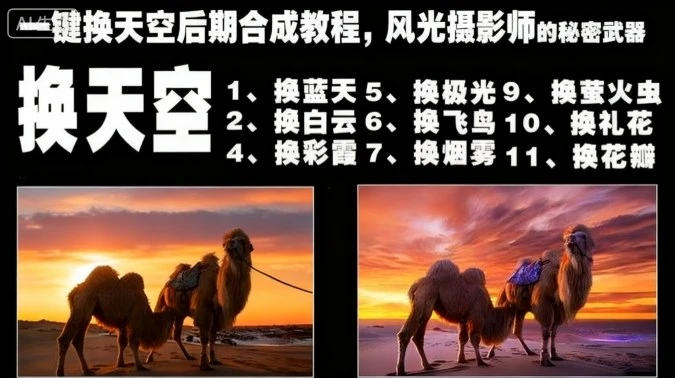 【精】一键换天空后期合成教程,风光摄影师的秘密武器-创客之家