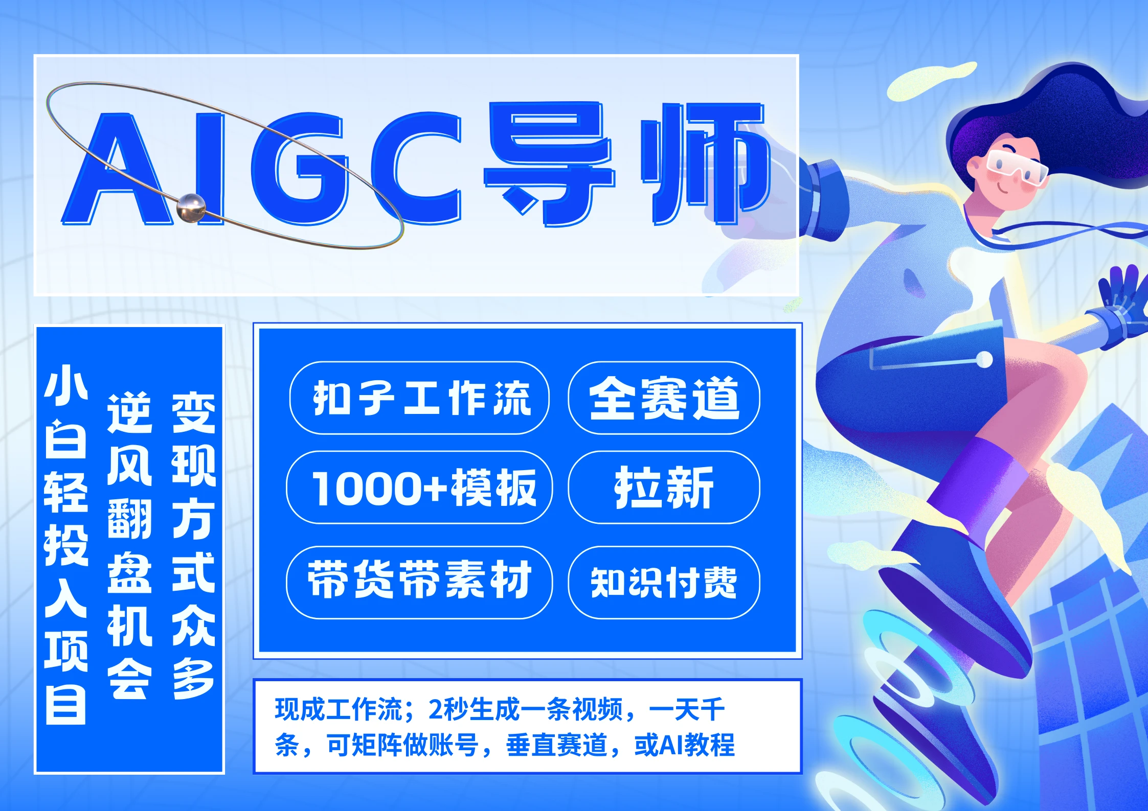AI扣子工作流拉新AIGC创业导师，紧切AI风口，全赛道拉新，全赛道模板。-创客之家